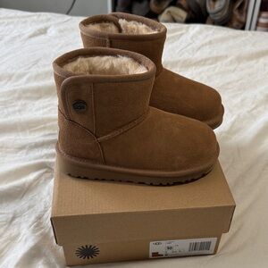 UGG Kids Tan Suede Boots